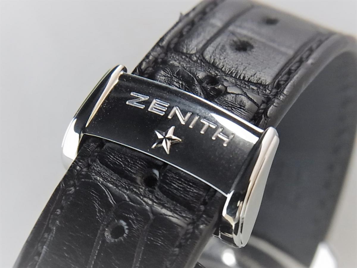 ゼニス エルプリメロウインザー03.2070.4054/22.C708　トリプルデイト　メンズ腕時計　高価売却　バックル画像