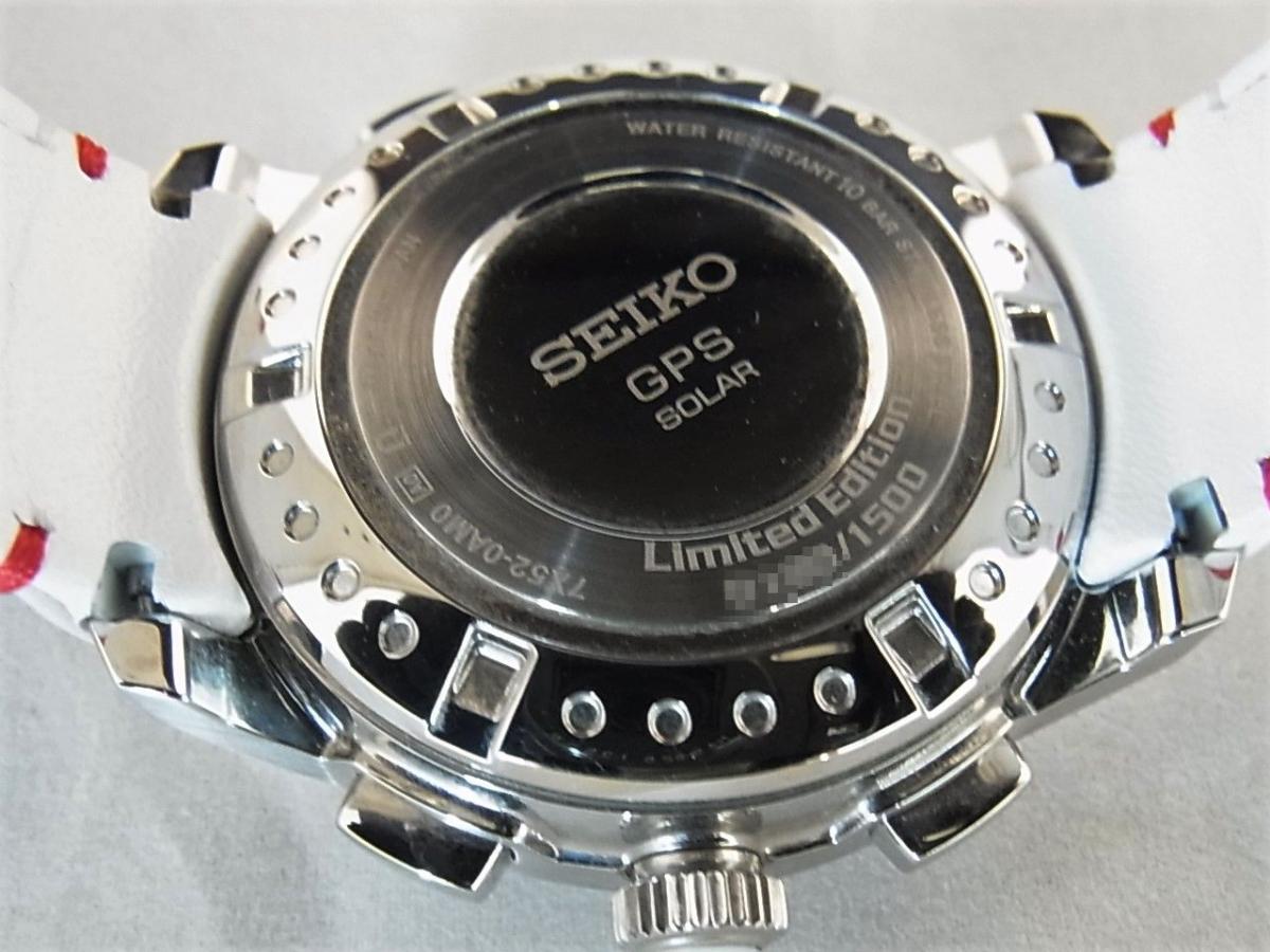 セイコー アストロンリミテッドSBXA045　GPSソーラーウォッチ　メンズ腕時計　売却実績　裏蓋画像