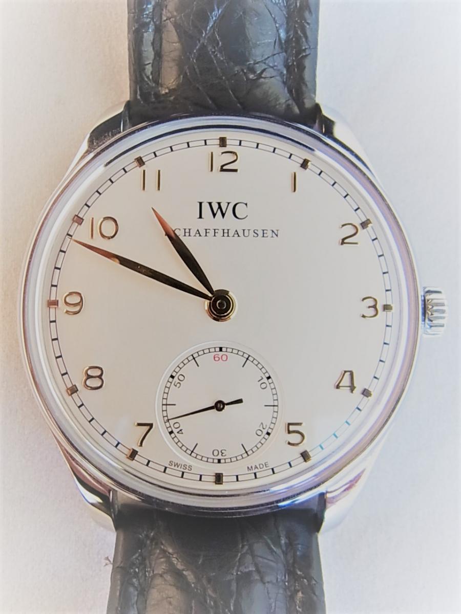 ＩＷＣポルトギーゼハンドワインドIW545408  IWC社製キャリバーCal.98295搭載　メンズ腕時計　買取実績　正面全体画像
