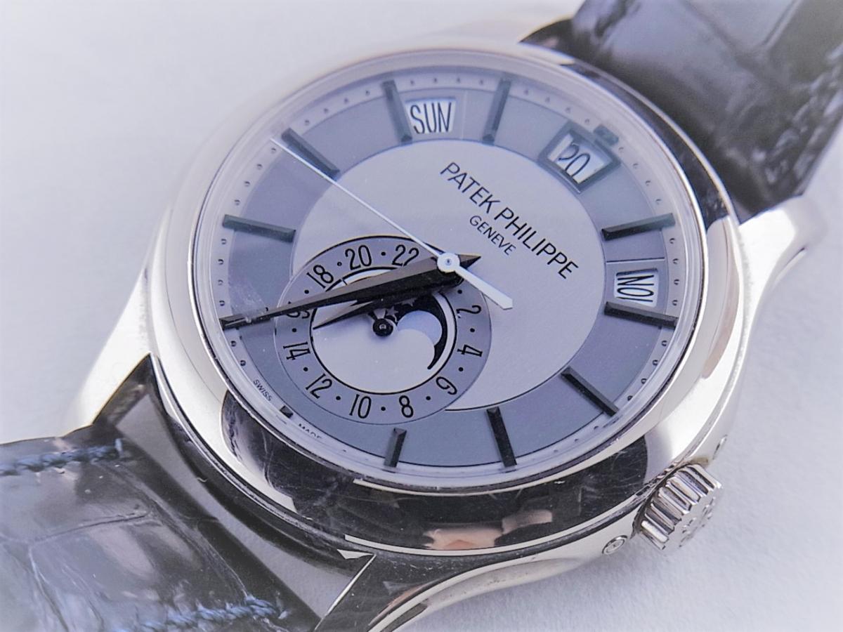 パテックフィリップアニュアル(年次)カレンダー　5205G-001 メンズ腕時計　買取り実績　フェイス斜め画像