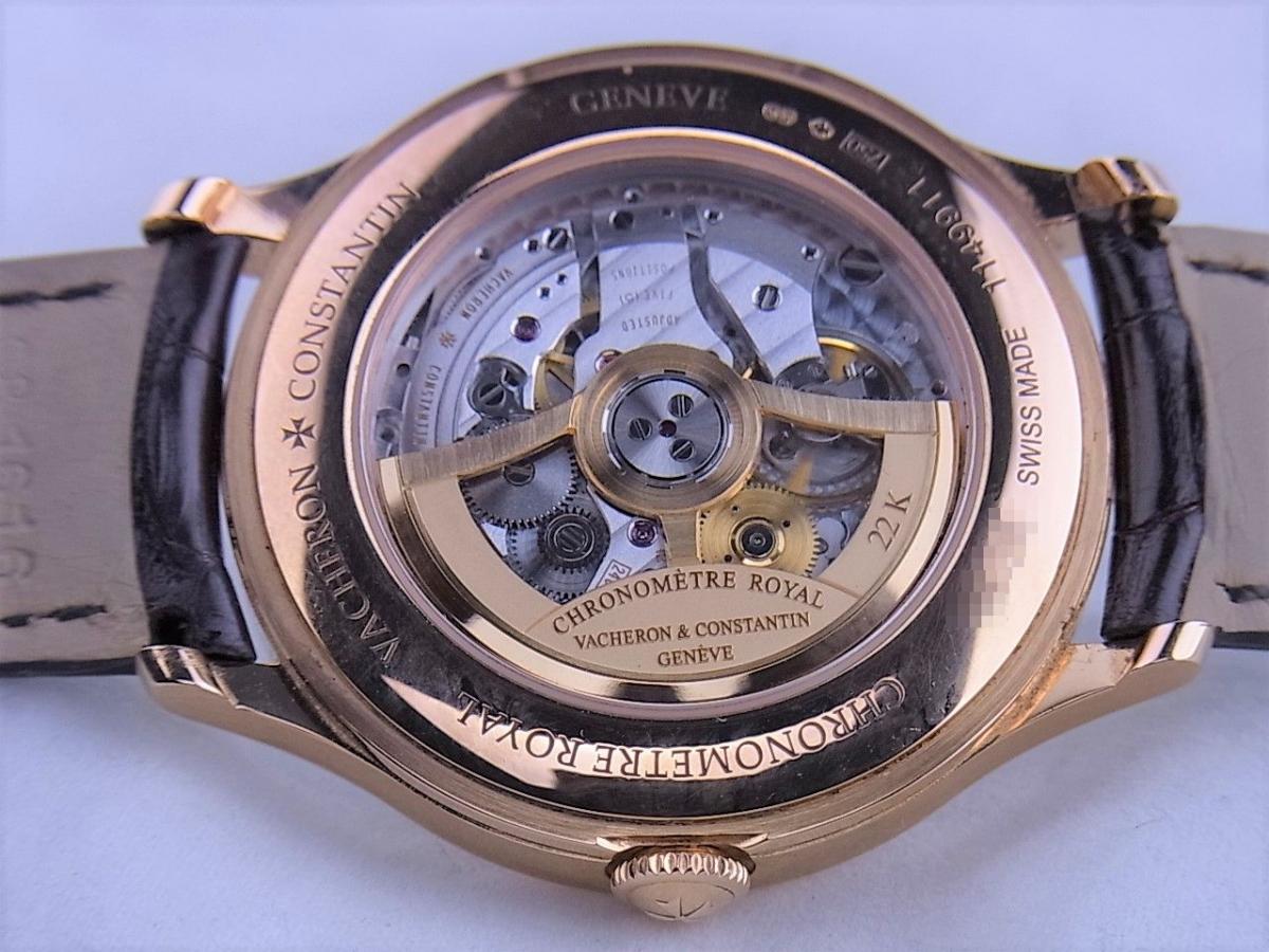ヴァシュロンコンスタンタン クロノメーターロワイヤル86122/000R/9362 ホワイトアラビア　ラウンド　メンズ腕時計　売却実績　裏蓋スケルトン画像