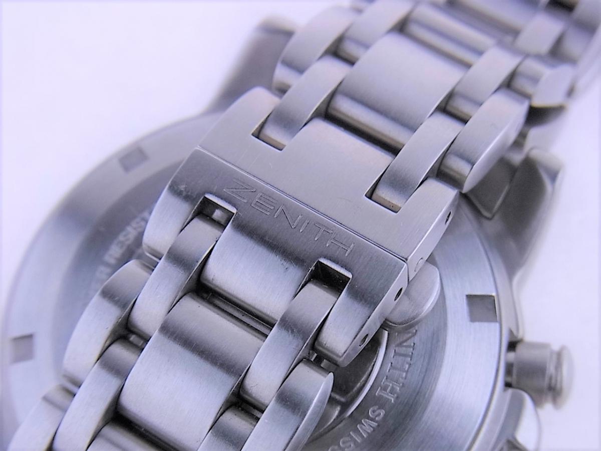 ゼニス フライバック01/02.0470.405 1990年代製造　両方向回転ベゼル 40mmメンズ腕時計　高価売却　バックル画像