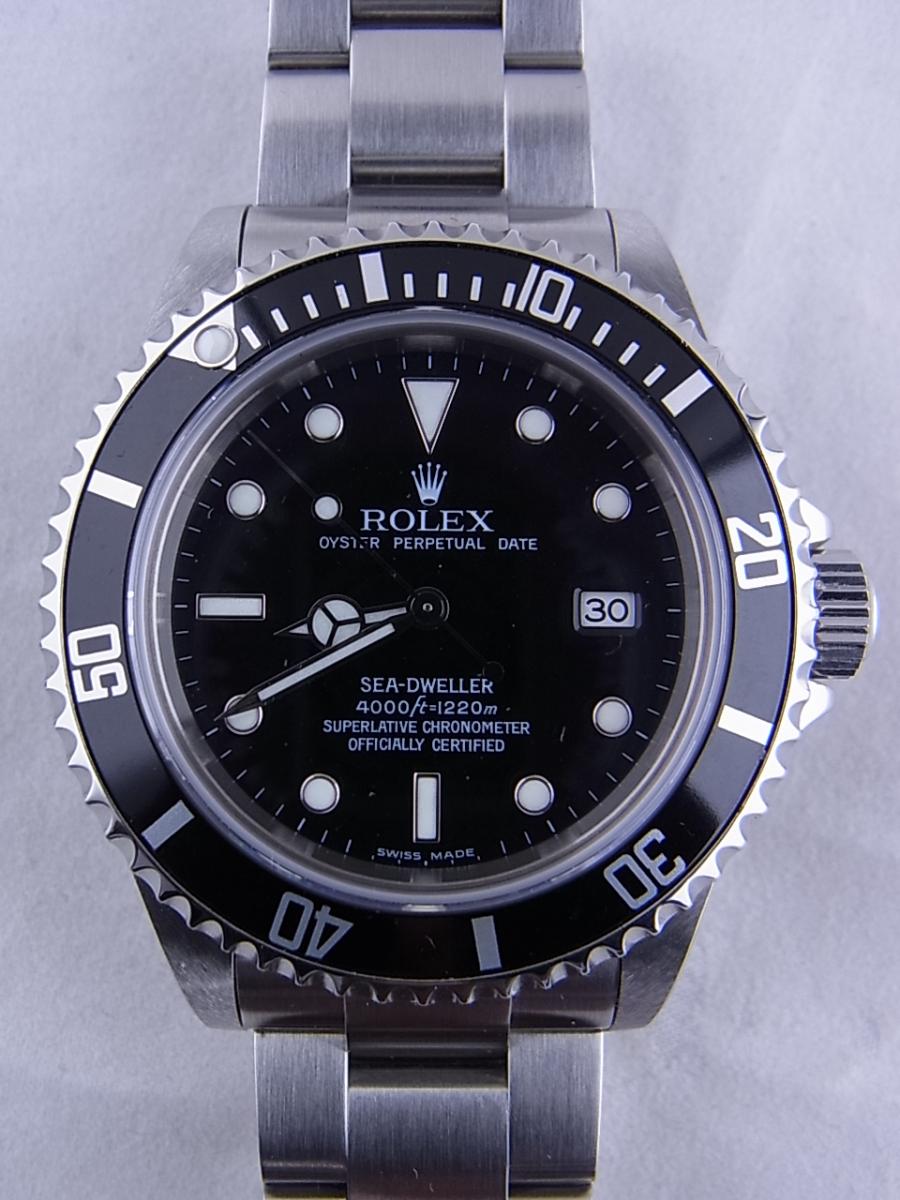 ロレックス シードゥエラー16600　1991年～2008年製造モデル 自動巻きcal.3135　40mmメンズ腕時計　買取実績　正面全体画像