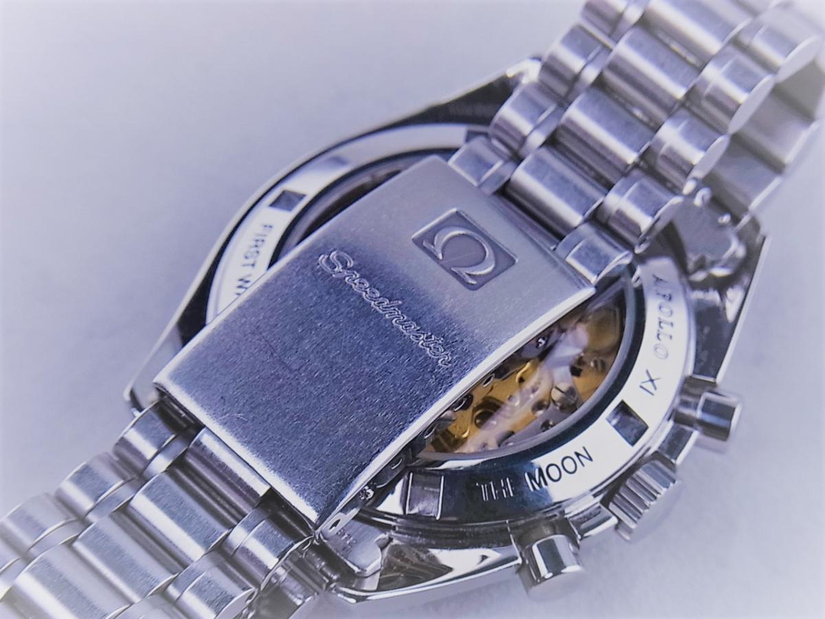 オメガ スピードマスタープロ　アポロ 3592.50　プロフェッショナルアポロ　シースルーバック　42mmメンズ腕時計　高価売却　バックル画像