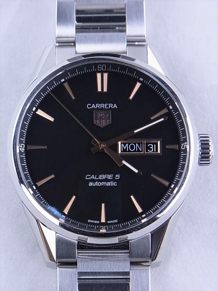 タグホイヤー カレラ　デイデイト　キャリバー5　WAR201C.BA0723　メンズ腕時計　買取実績　正面全体画像