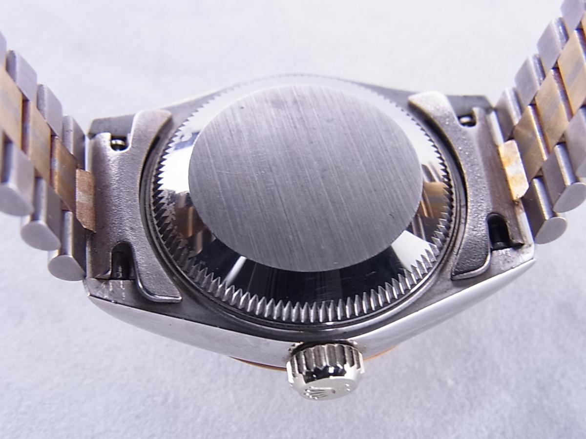 ロレックス デイトジャスト69179BIC トリドール(BIG表記)　シャンパン10Pダイヤ　レディース腕時計　売却実績　裏蓋画像