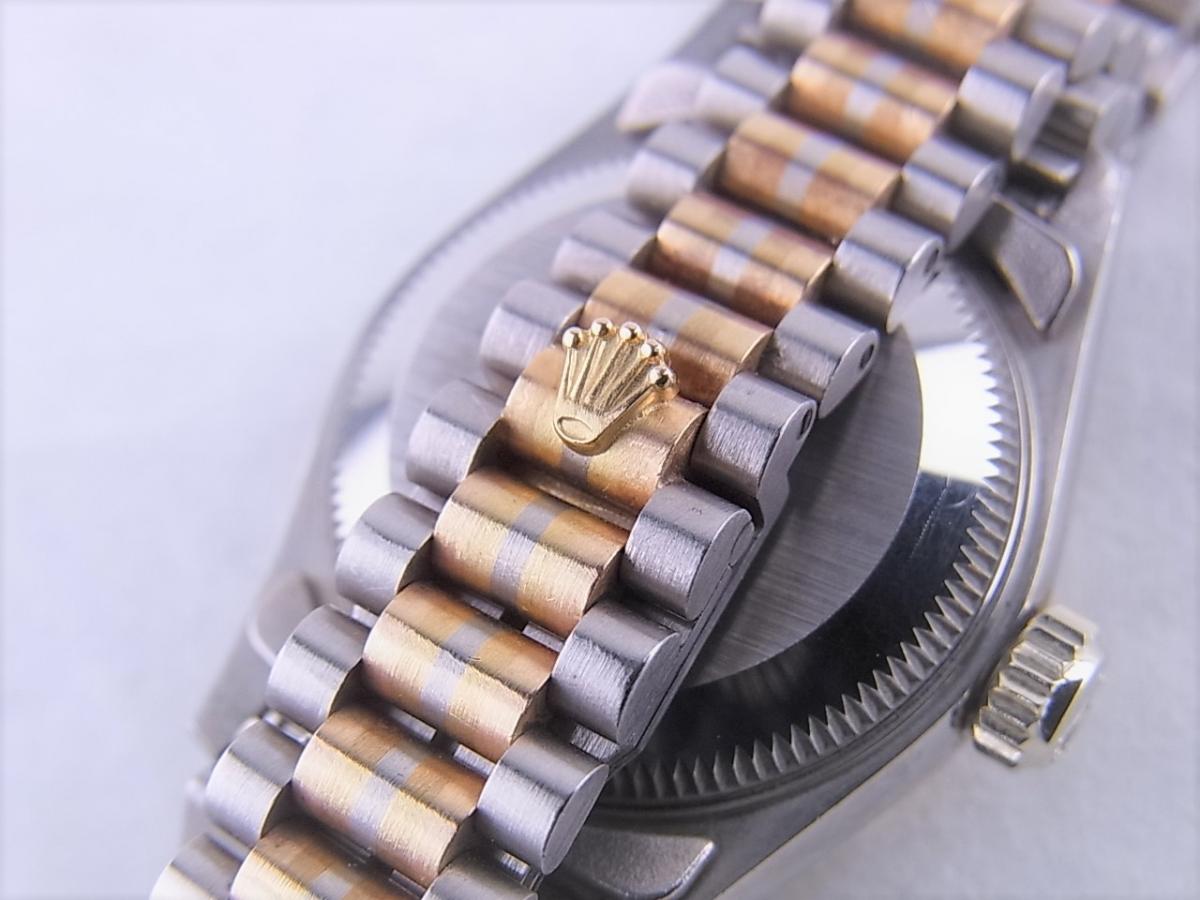 ロレックス デイトジャスト69179BIC トリドール(BIG表記)　シャンパン10Pダイヤ　レディース腕時計　高価売却　バックル画像