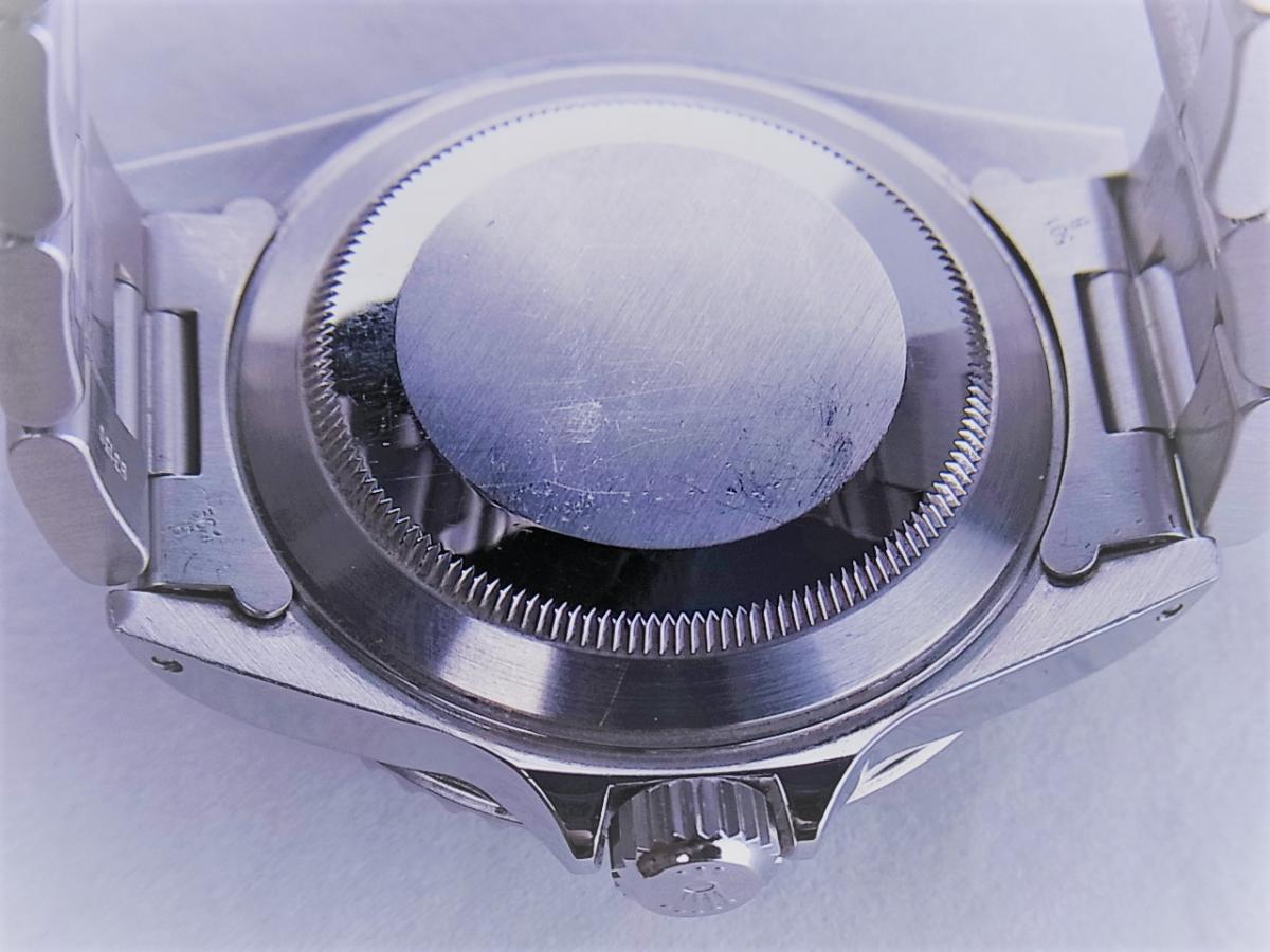 ロレックスサブマリーナノンデイトモデル 14060Ｍ 自動巻きcal.3130 メンズ腕時計　売却実績　裏蓋画像