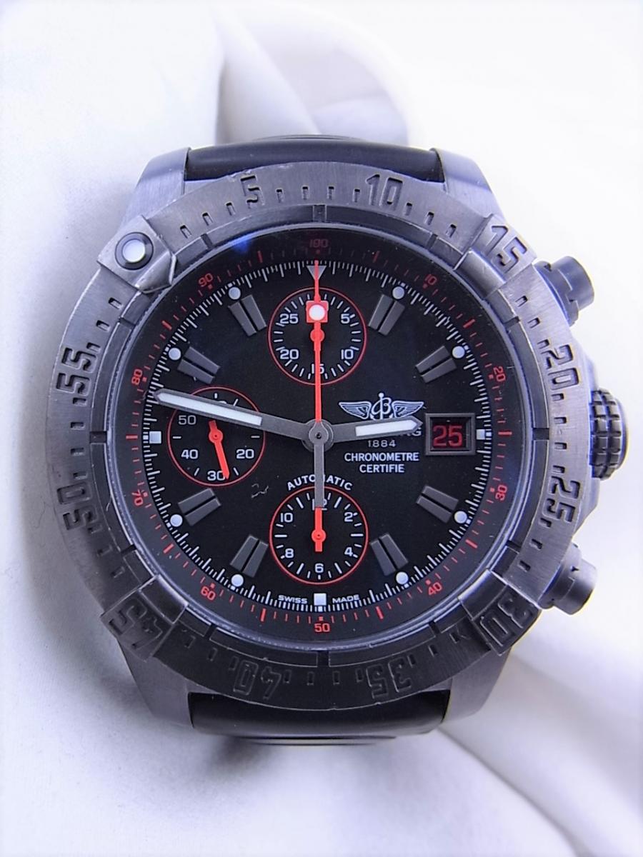 ブライトリング アベンジャースカイランドM13380 M133802C/BC73 2007年モデル　世界限定2000本　スカイライン　ブラックスチール メンズ腕時計　買取実績　正面全体画像