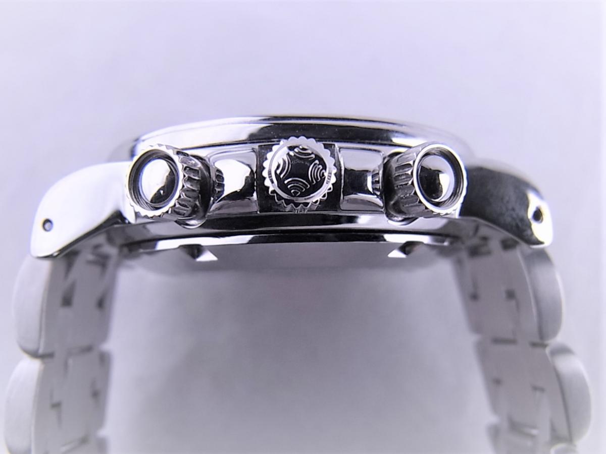ゼニス レインボーブルー01/02.0461.400 ブルー　クロノグラフ　40mmメンズ腕時計　買い取り実績　3時リューズサイド画像