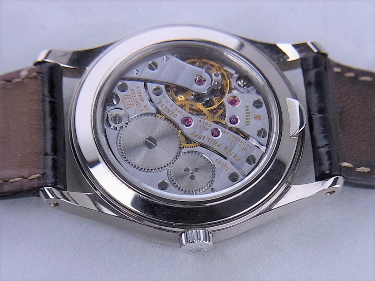 パテックフィリップ カラトラバ3796S　1996年発売日本限定モデル　限定数量100本　シースルーバック　メンズ腕時計　売却実績　裏蓋画像