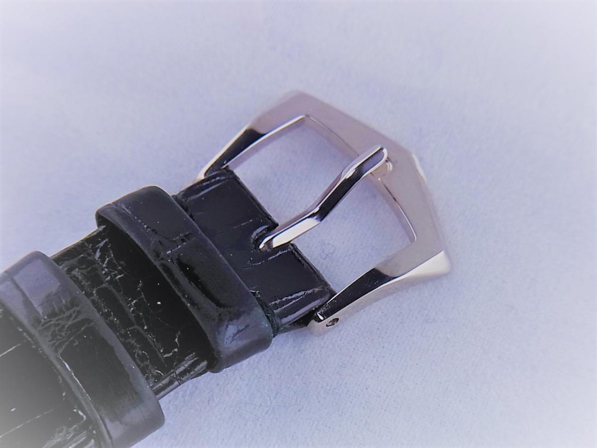 パテックフィリップ カラトラバ3796S　1996年発売日本限定モデル　限定数量100本　シースルーバック　メンズ腕時計　高価売却　バックル画像