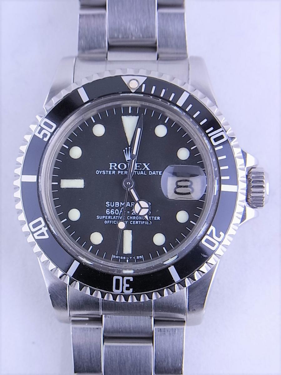 ロレックス サブマリーナ1680 1965年～1980年頃製造　フチなしインデックス メンズ腕時計　買取実績　正面全体画像