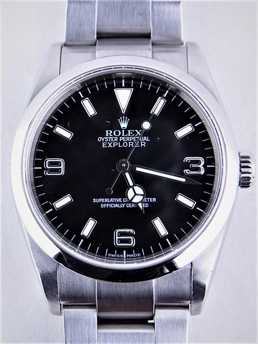 ロレックス エクスプローラー114270　cal.3130 シリアルF番(2003年頃製造) メンズ腕時計　買取実績　正面全体画像