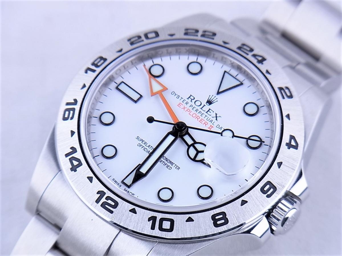 ロレックス エクスプローラー2　216570　ランダムシリアル　メンズ腕時計　買取り実績　フェイス斜め画像