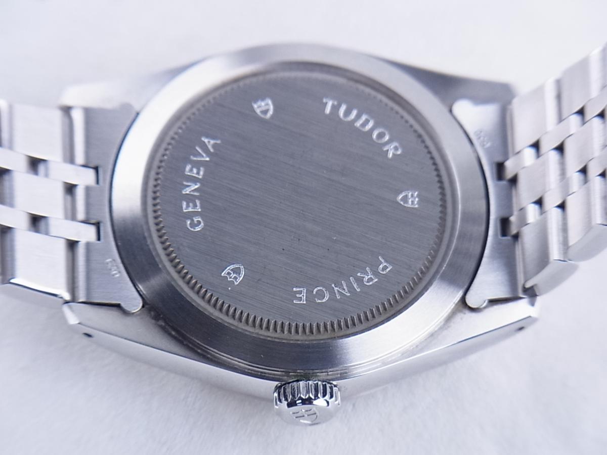 チュードル プリンスデイトデイ 76214 フルーテッドベゼル　デイデイト　メンズ腕時計　売却実績　裏蓋画像