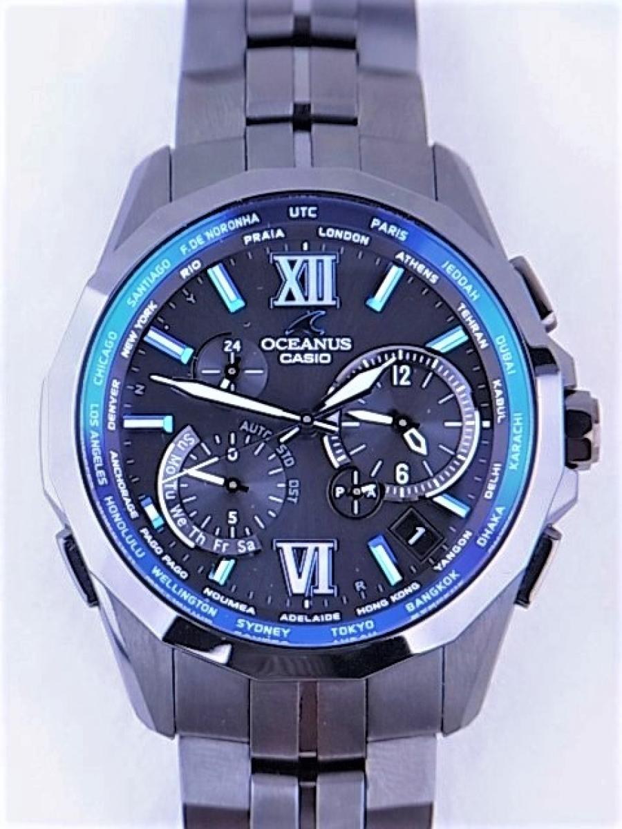 カシオ オシアナスマンタ OCW-S2400B-1AJF (ブラックマンタ)　メンズ腕時計　買取実績　正面全体画像