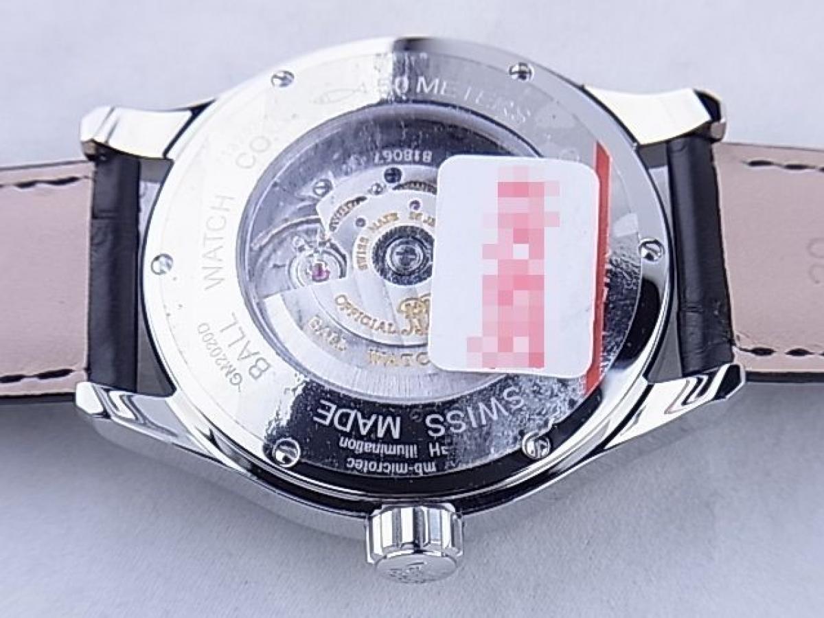 ボールウォッチ トレインマスター ワールドタイマー GM2020D-LL1CJ-BK GMT　メンズ腕時計　売却実績　裏蓋画像
