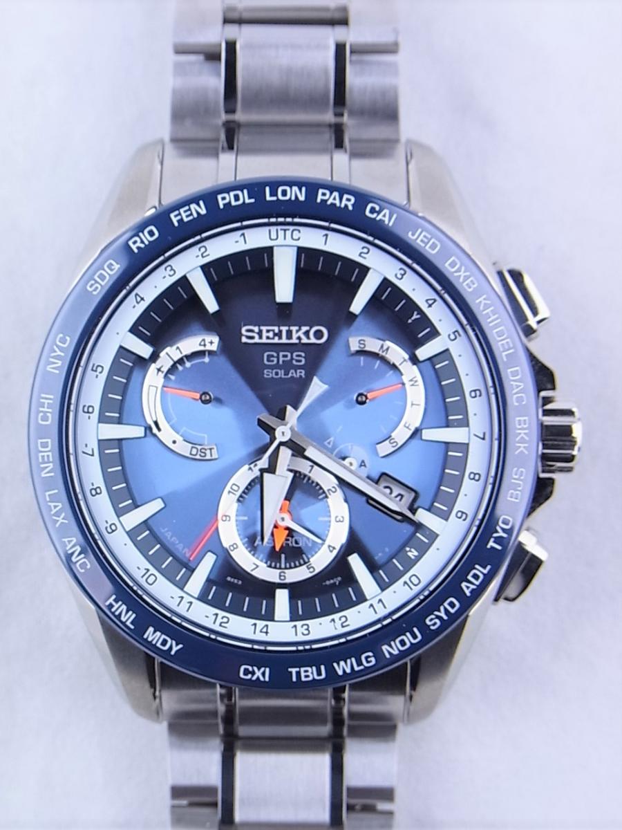 セイコー アストロン SBXB053 8X53-0AD0-2 デュアルタイム メンズ腕時計　買取実績　正面全体画像
