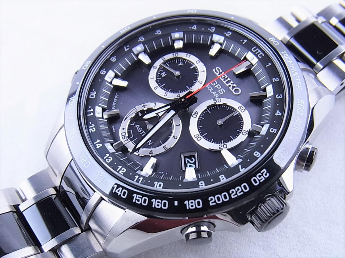 セイコー アストロン SBXB029 8X82-0AH0-1 GPSソーラーウォッチ　省電力化　メンズ腕時計　買取り実績　フェイス斜め画像
