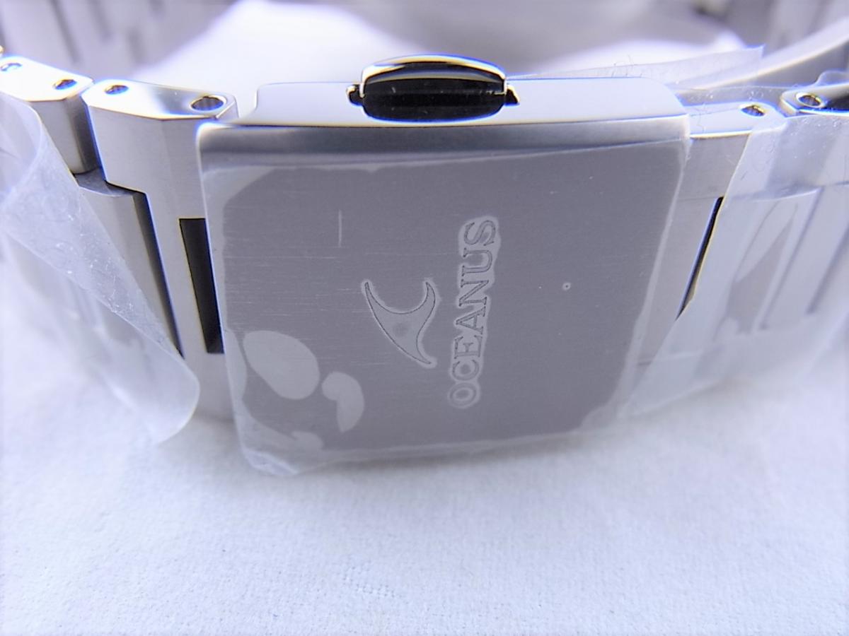 カシオ オシアナスマンタ フルメタルGPS OCW-G1100-1A2JF 2004年誕生モデル　GPSソーラー メンズ腕時計　高価売却　バックル画像