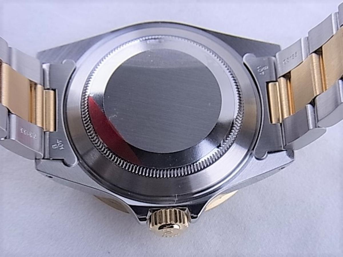 ロレックス サブマリーナ16613SG　cal.3035　シリアルN番(1991年頃製造モデル)　8Pダイヤモンド　3Pサファイア　SS×K18YGコンビオイスターブレス　メンズ腕時計　売却実績　裏蓋画像