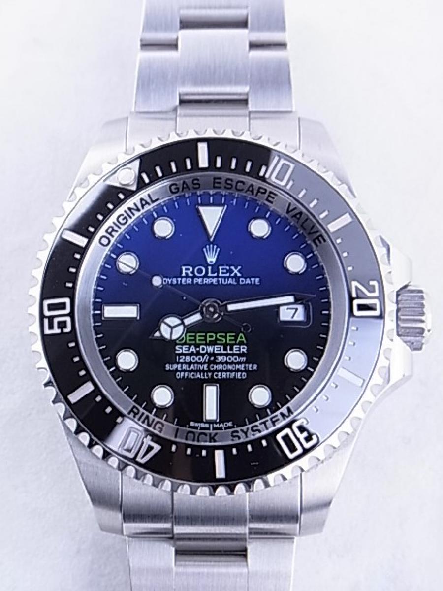 ロレックス シードゥエラーＤブルー116660 3900m防水機能　メンズ腕時計　買取実績　正面全体画像