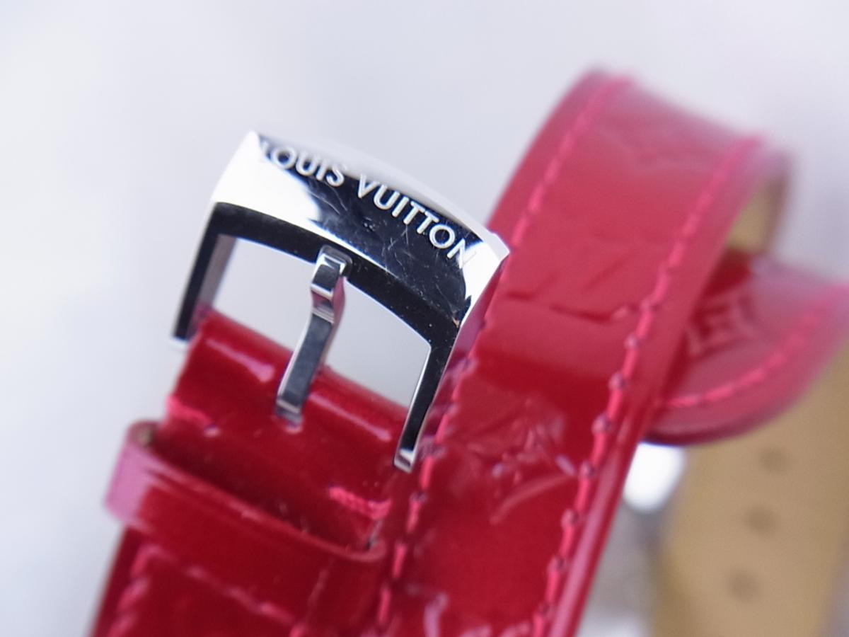 ルイヴィトン タンブールQ121Z オープンハートダイヤ　エナメルストラップ　レディース腕時計　高価売却　尾錠画像