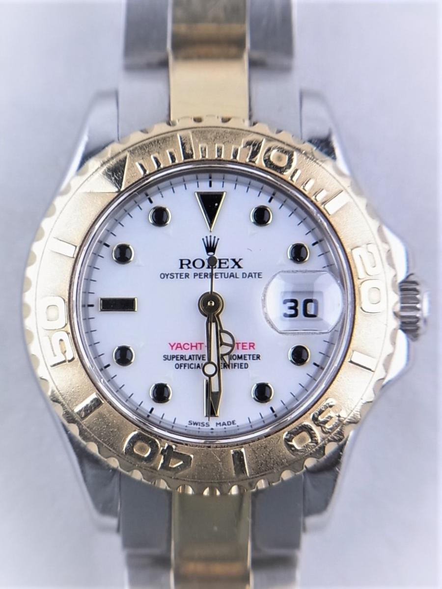 ロレックス ヨットマスター168623 F番シリアル（2003年モデル）生産終了　ボーイズサイズ腕時計　買取実績　正面全体画像