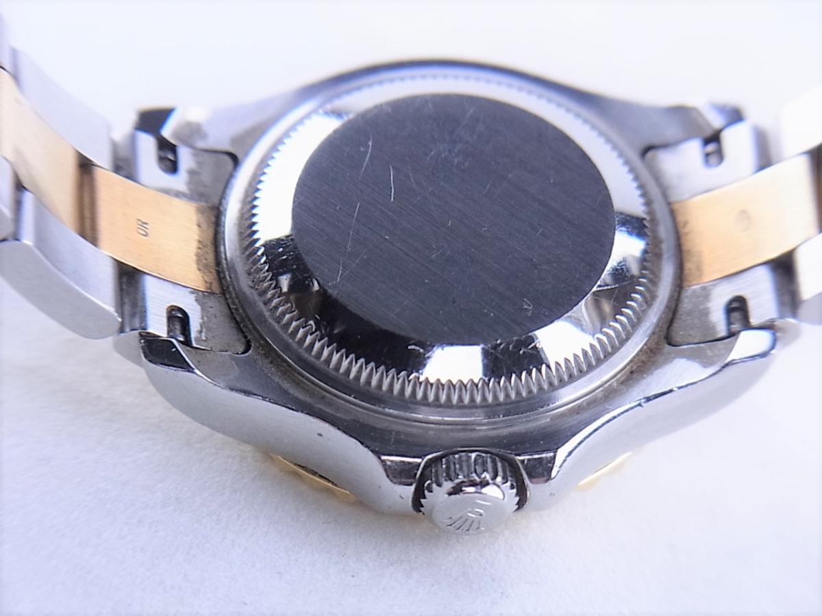 ロレックス ヨットマスター168623 F番シリアル（2003年モデル）生産終了　ボーイズサイズ腕時計　売却実績　裏蓋画像