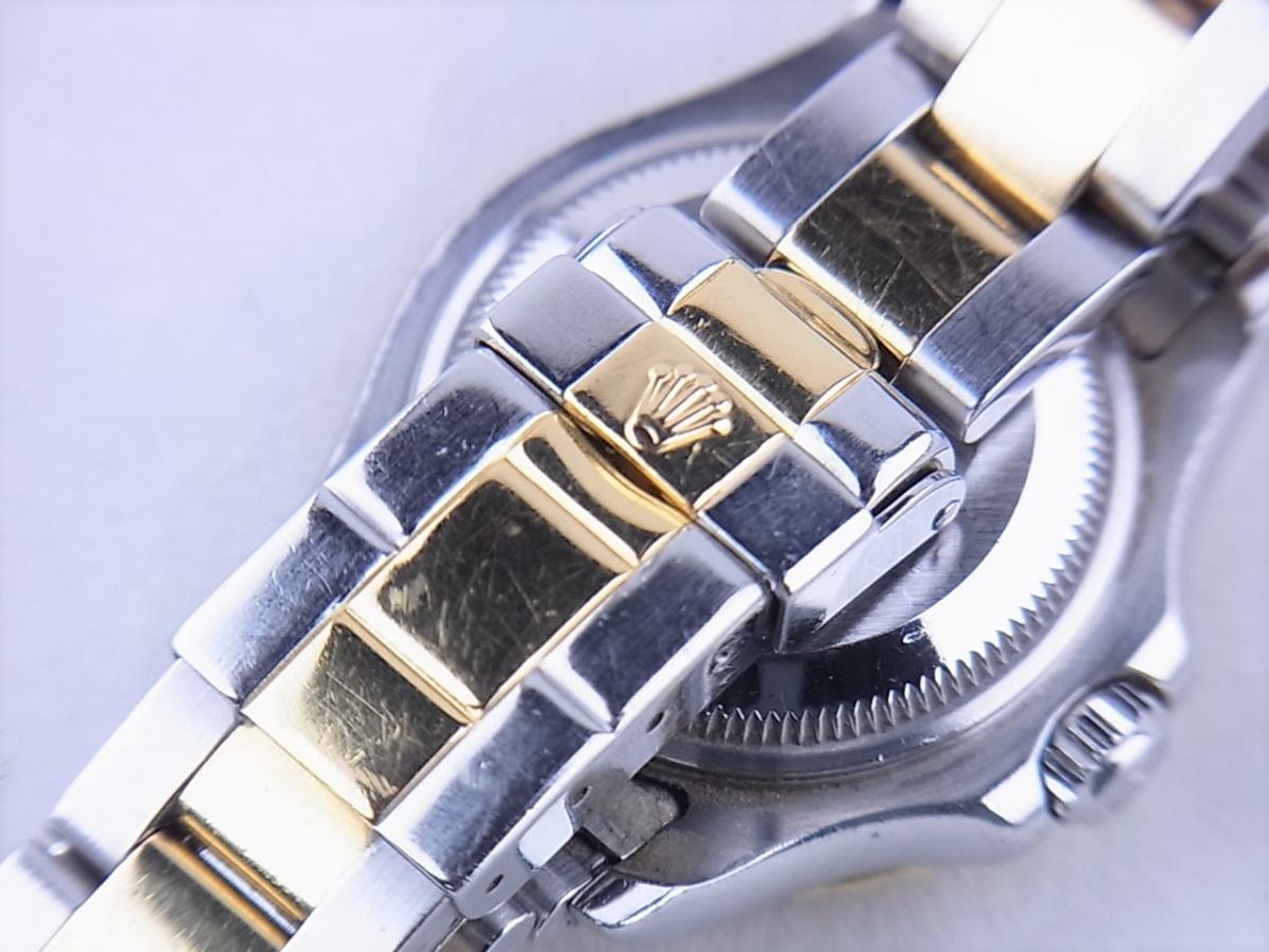 ロレックス ヨットマスター168623 F番シリアル（2003年モデル）生産終了　ボーイズサイズ腕時計　高価売却　バックル画像