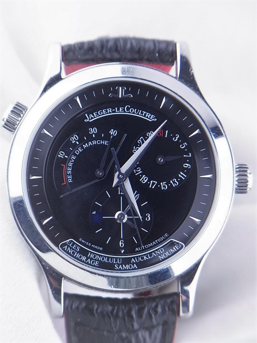 ジャガールクルト マスタージオグラフィーク142.8.92.S Q1428470 ワールドタイム　cal.929　メンズ腕時計　買取実績　正面全体画像