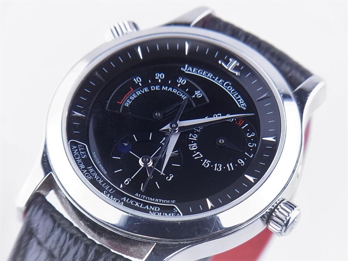 ジャガールクルト マスタージオグラフィーク142.8.92.S Q1428470 ワールドタイム　cal.929　メンズ腕時計　買取り実績　フェイス斜め画像