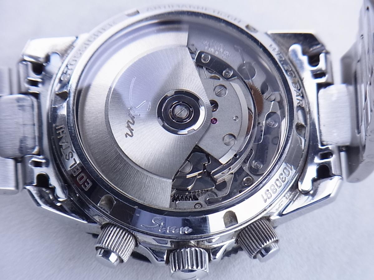 ジン 103.A.SA.AUTO　オートマチッククロノグラフ デイデイト　シースルーバック　メンズ腕時計　売却実績　裏蓋バックスケルトン画像
