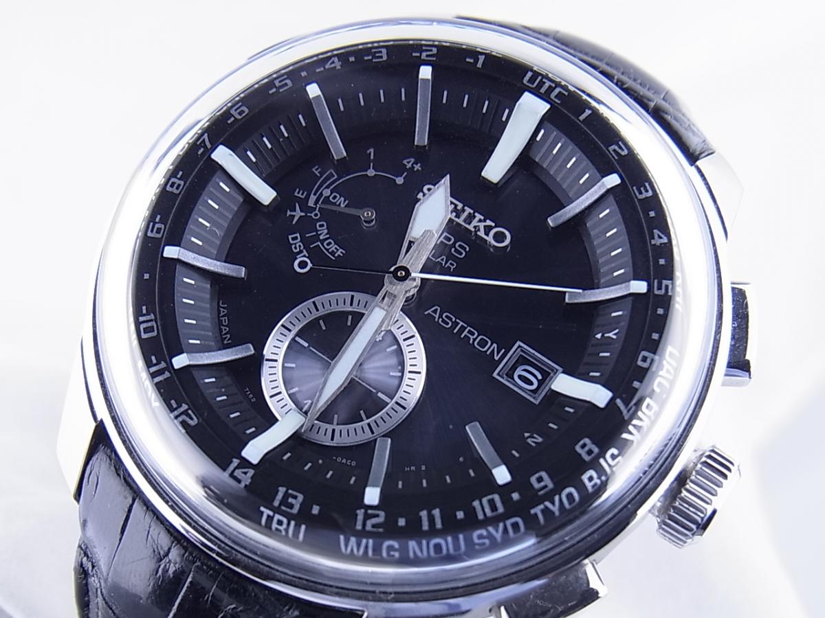 セイコー SEIKO Astron SBXA037 7X52-0AK0 GPSソーラーウォッチ　メンズ腕時計　買取り実績　フェイス斜め画像