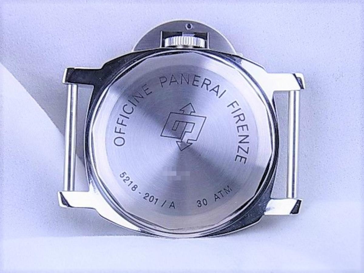 パネライ ルミノールSTシルベスタスタローン5218-201/A 1993年～1997年製造　ルミノールロゴファーストモデル 44mmメンズ腕時計　売却実績　裏蓋画像