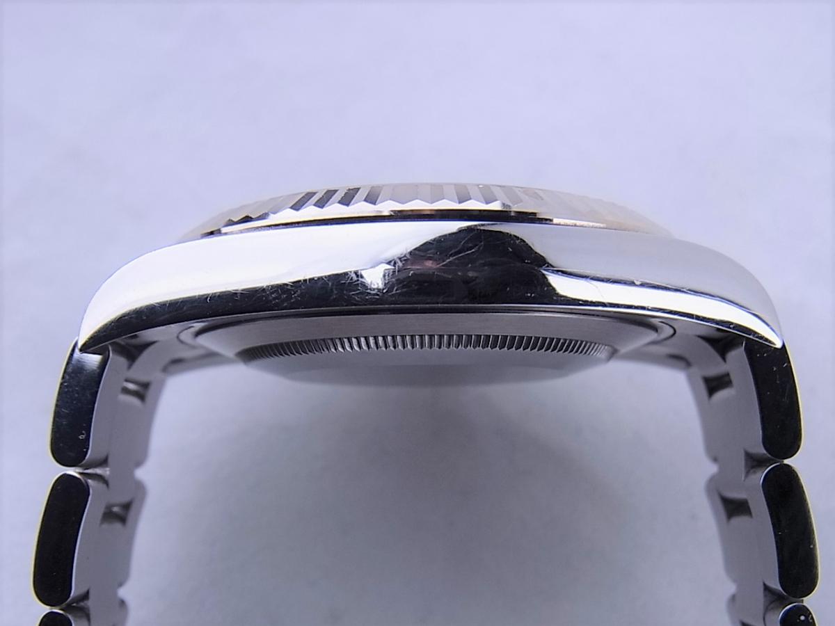 ロレックス デイトジャスト116634 ロレックスシリアルG番(2010年頃製造）メンズ腕時計　高額売却実績　9時ケースサイド画像