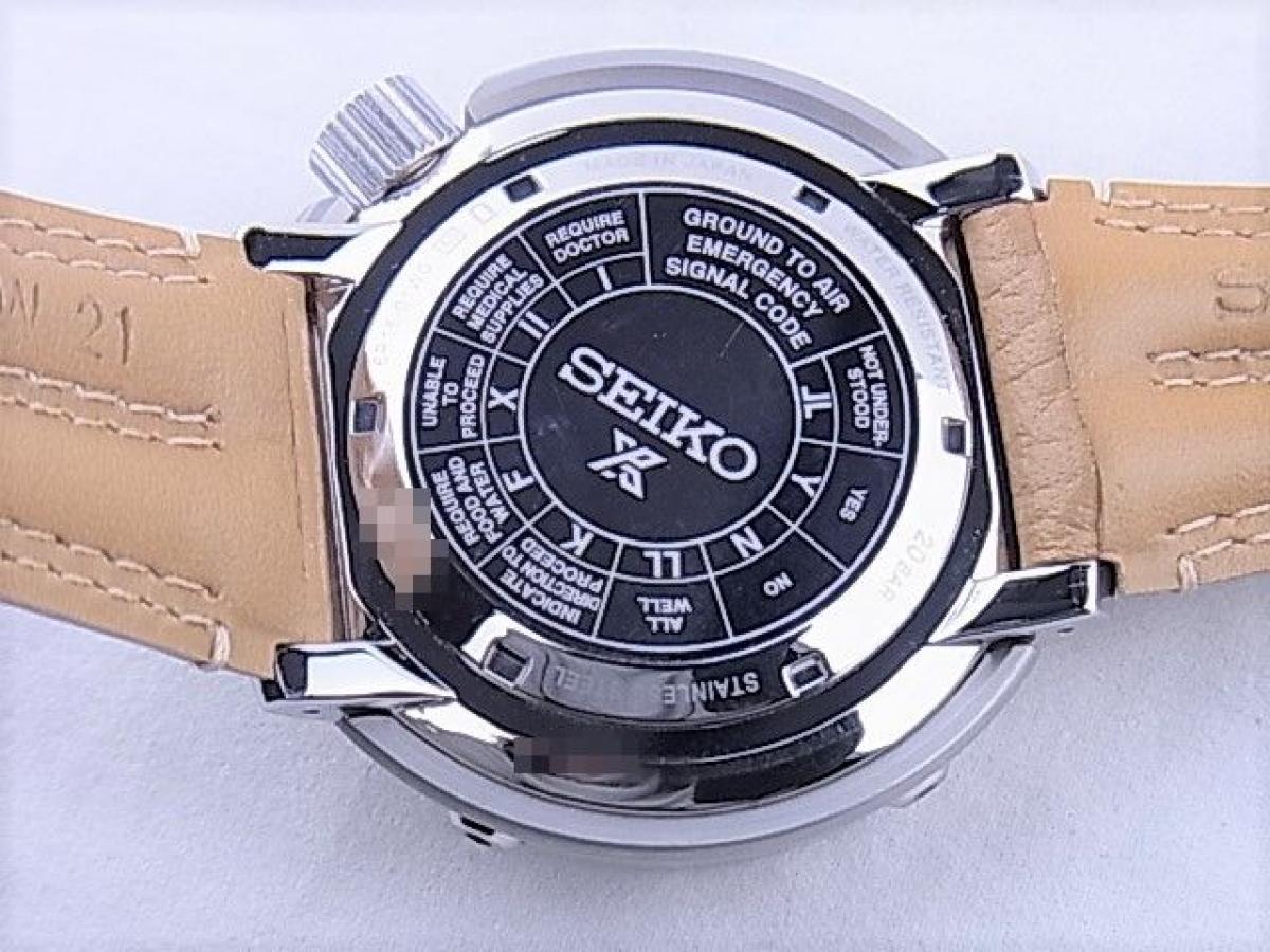 セイコー プロスペックス メカニカル フィールドマスター SBDC035　AT　キャリバー6R15　方位計　メンズ腕時計　売却実績　裏蓋画像