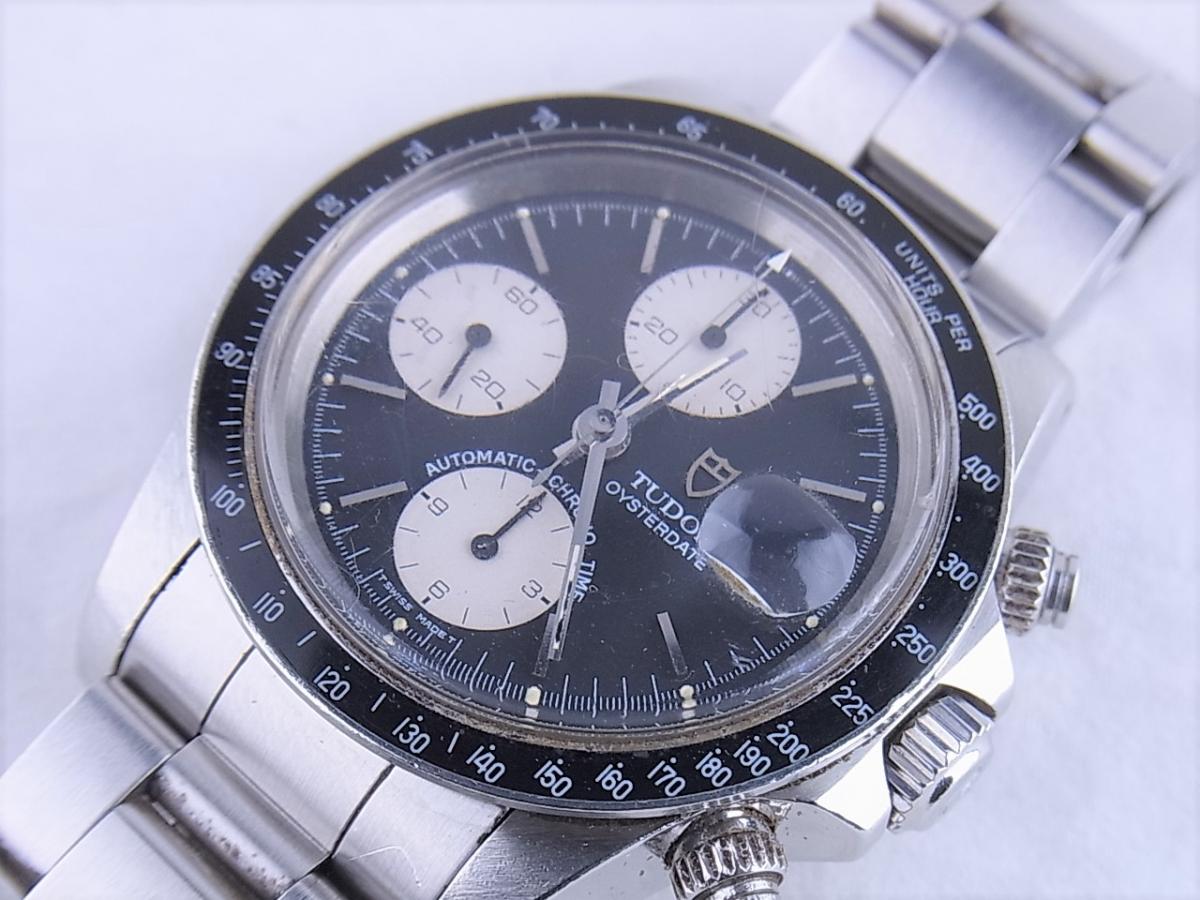 チュードル 79160 クロノタイム　オートマチック　オイスターデイト　メンズ腕時計　買取り実績　フェイス斜め画像