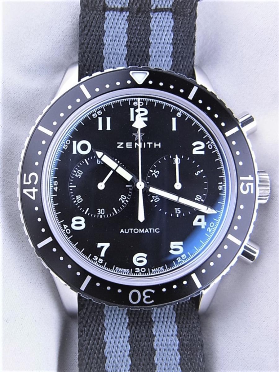 ゼニス クロノメトロTIPO CP-2　03.2240.4069/21.C774 ミリタリーモデル　2500本限定　メンズ腕時計　買取実績　正面全体画像