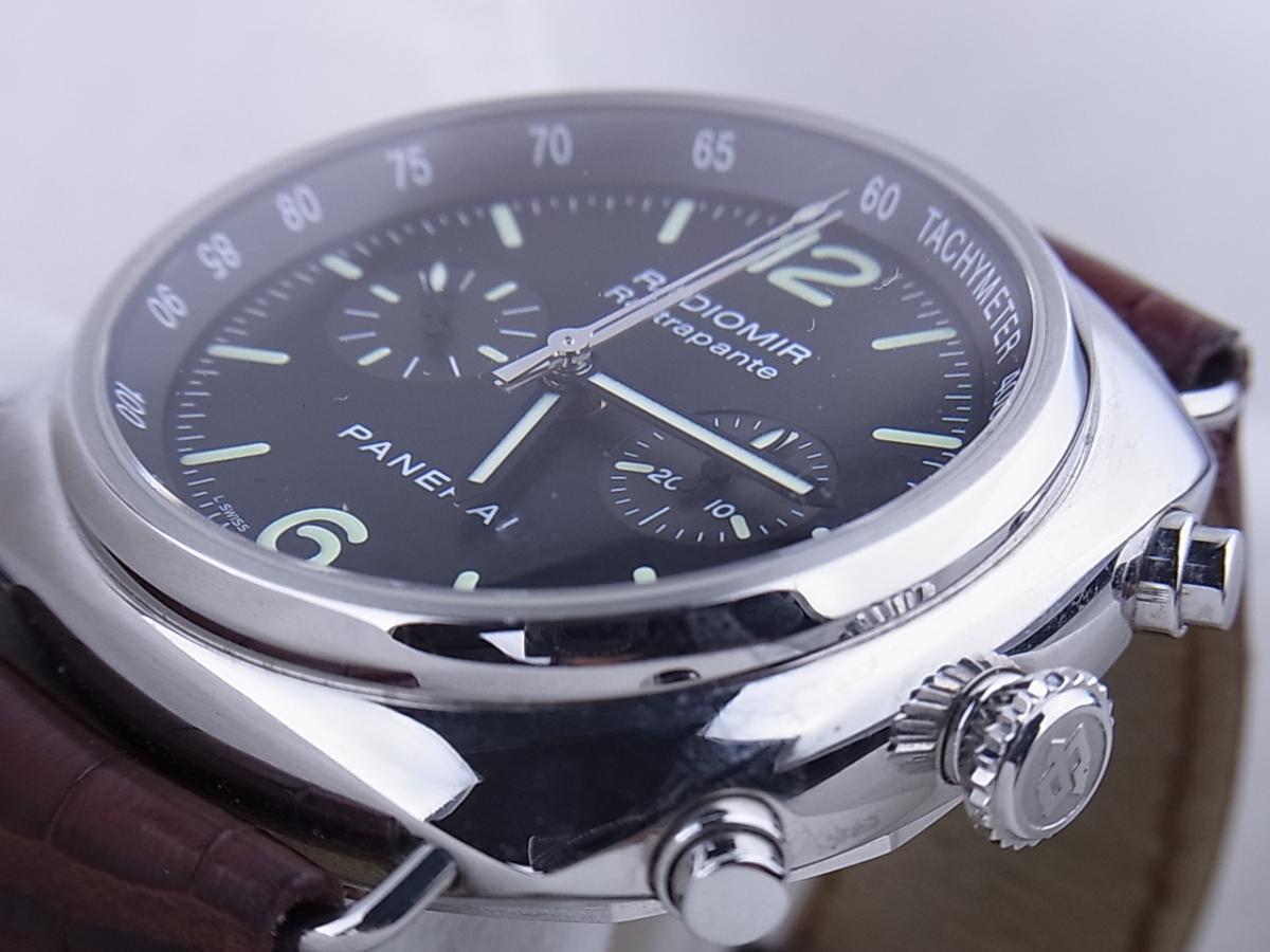 パネライ PAM00214　スプリントセコンド搭載　シースルーバック　メンズ腕時計　買取り実績　フェイス斜め画像