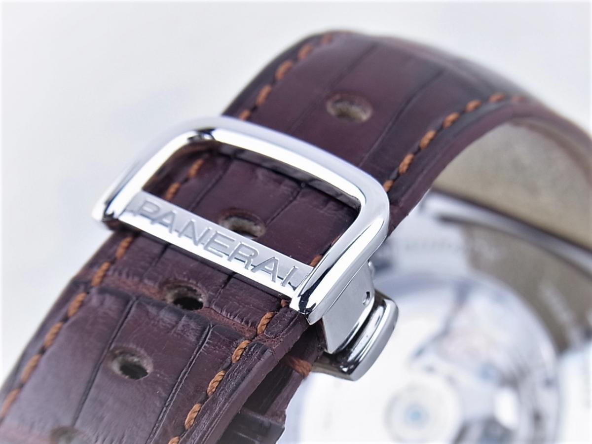 パネライ PAM00214　スプリントセコンド搭載　シースルーバック　メンズ腕時計　高価売却　バックル画像