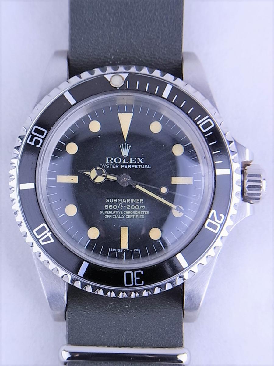 ロレックス サブマリーナ5512 1964年製造 cal.1570　フチなし メンズ腕時計　買取実績　正面全体画像