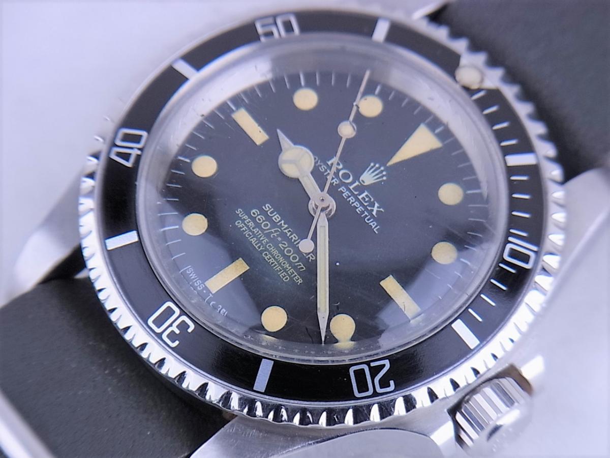 ロレックス サブマリーナ5512 1964年製造 cal.1570　フチなし メンズ腕時計　買取り実績　フェイス斜め画像