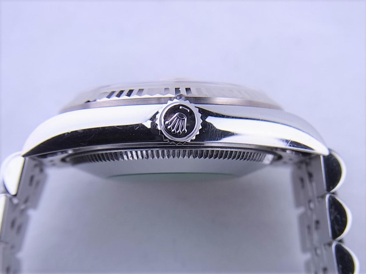 ロレックス デイトジャスト78274ＮＲ シリアルP番(2000年製造)　ピンクシェル　ボーイズ腕時計　買い取り実績　3時リューズサイド画像