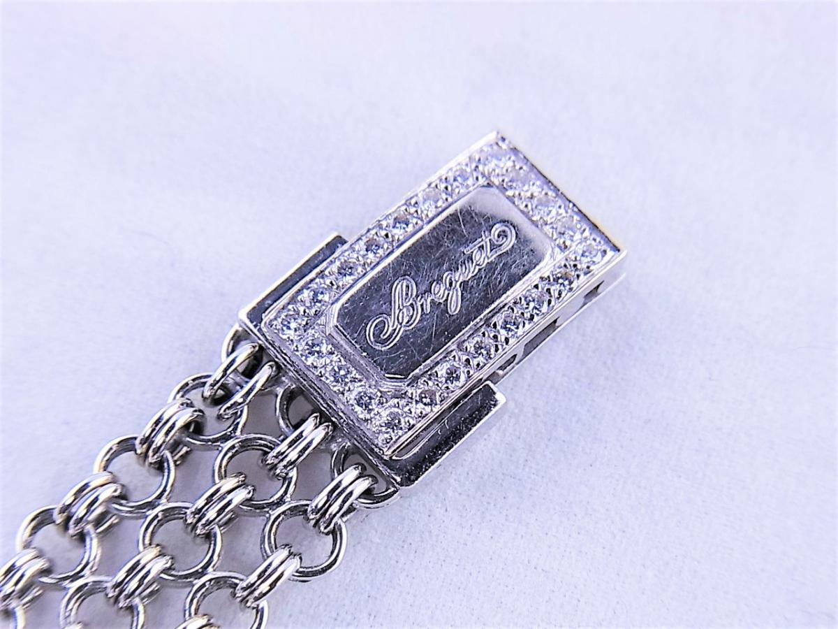 ブレゲ ハイジュエリーREF8341ダイヤモンド手巻き(WG製)　ダイヤモンドベゼル＆ブレス　高価売却　バックル画像