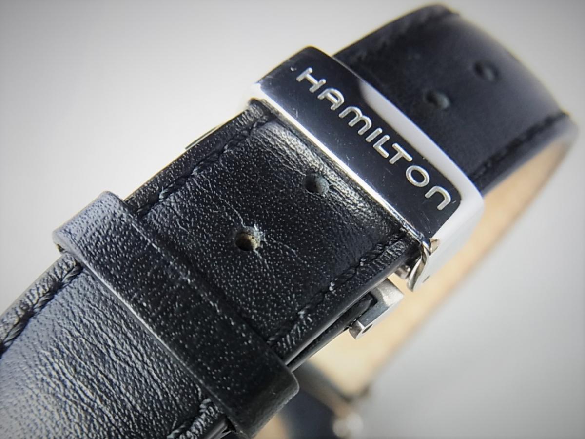 ハミルトン ベンチュラクロノH244121 クオーツ式　メンズウォッチ　高価売却　バックル画像