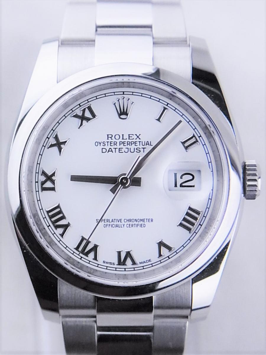 ロレックス 116200 デイトジャスト ホワイトローマン 自動巻き 腕時計