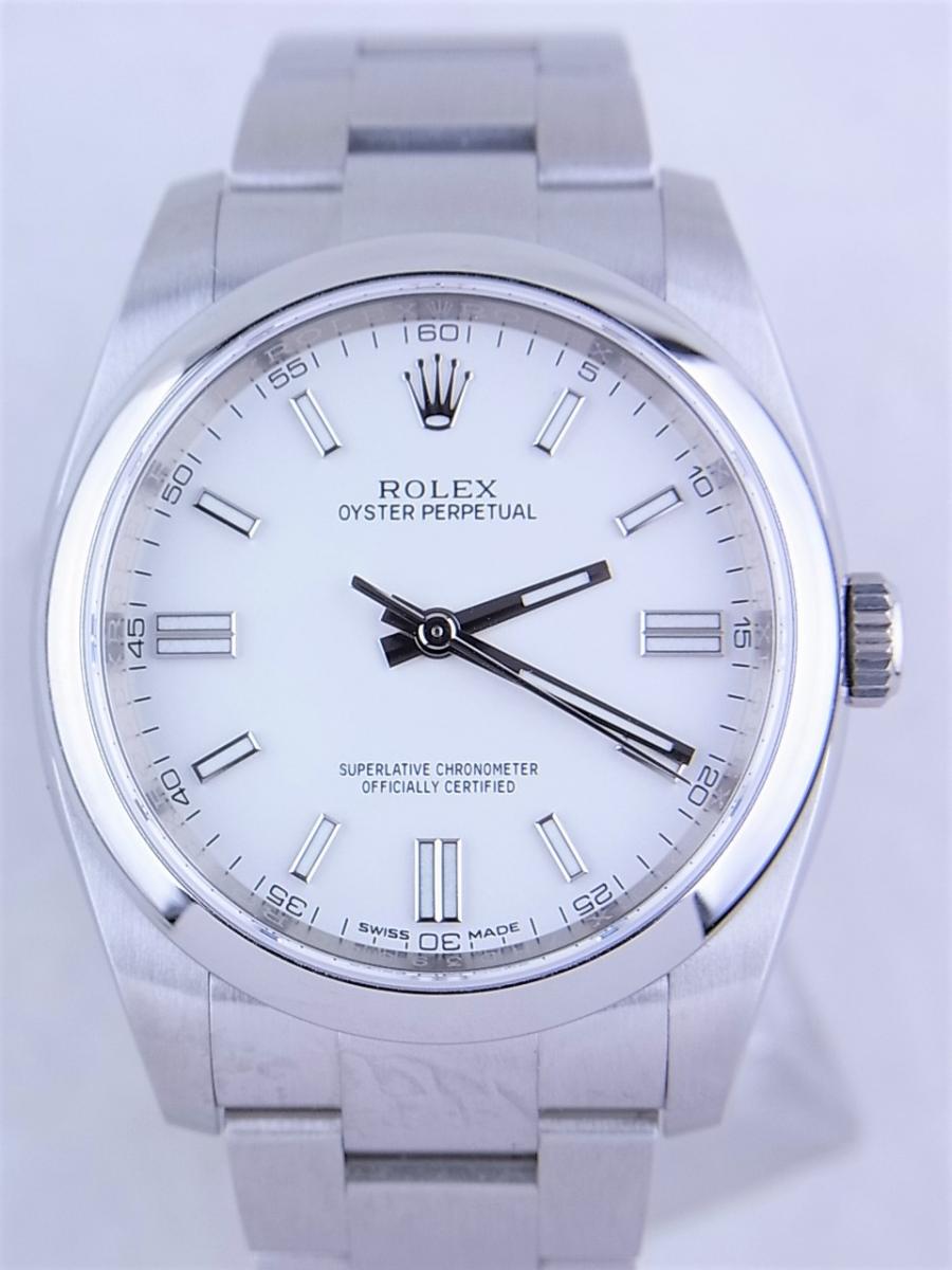 【114851】ROLEX ロレックス  116000 オイスターパーペチュアル スレートホワイトバーダイヤル ランダム番 SS 自動巻き ギャランティーカード 当店オリジナルボックス 腕時計 時計 WATCH メンズ 男性 男 紳士