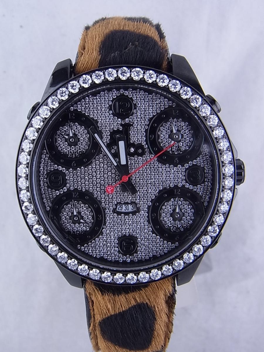 ジェイコブ ファイブタイムゾーン JC-30BKD-RBK 文字盤